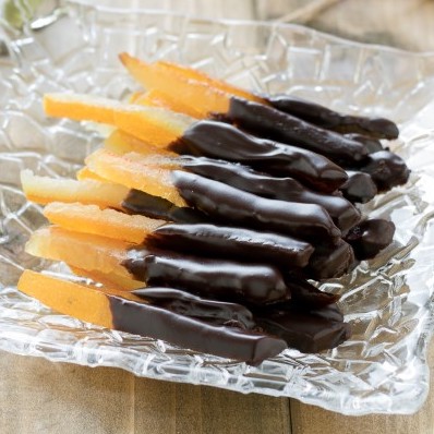 FILETTI SCORZA D'ARANCIA RICOPERTI DI CIOCCOLATO